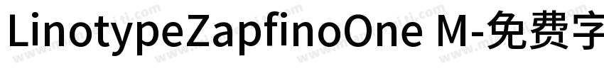LinotypeZapfinoOne M字体转换